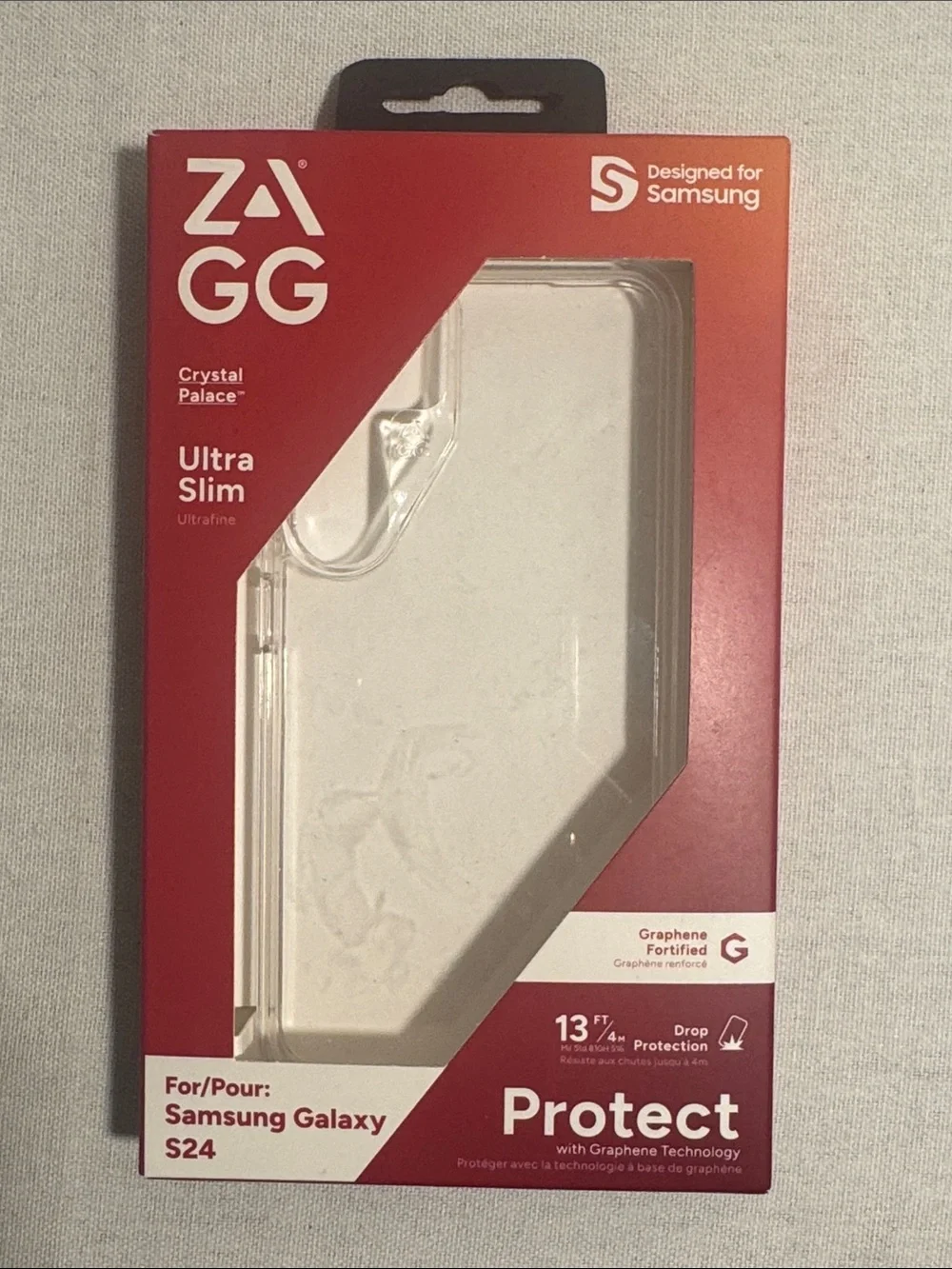 Crystal Palace Ultra Slim Clear Case for Samsung Galaxy S24 - ZAGG NWT